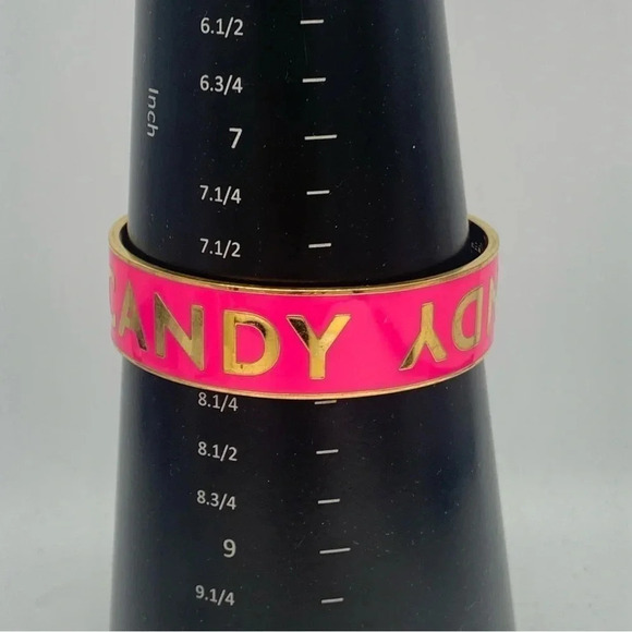 Kate Spade Arm Candy Hot Pink Idiom Bangle - Picture 7 of 7